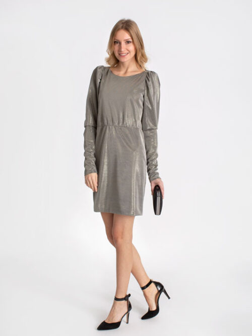 Púzdrové strieborné minišaty PLEASE