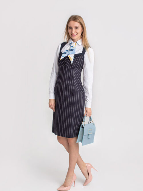 Puzdrové šaty SANDRO FERRONE - farba modrá