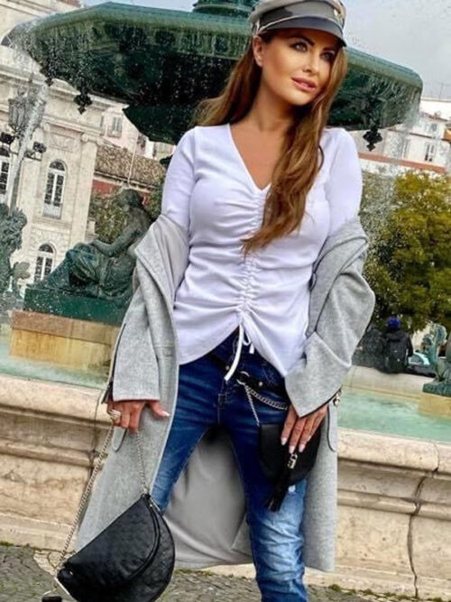 Dámske tričko BY O LA LA – farba biela