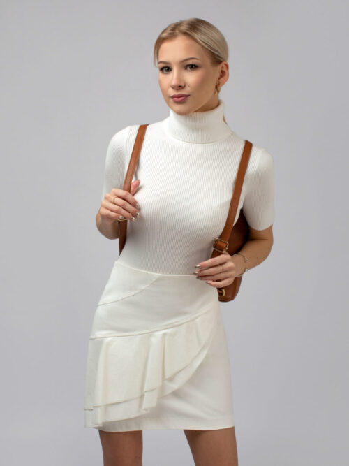 Koženková minisukňa PLEASE